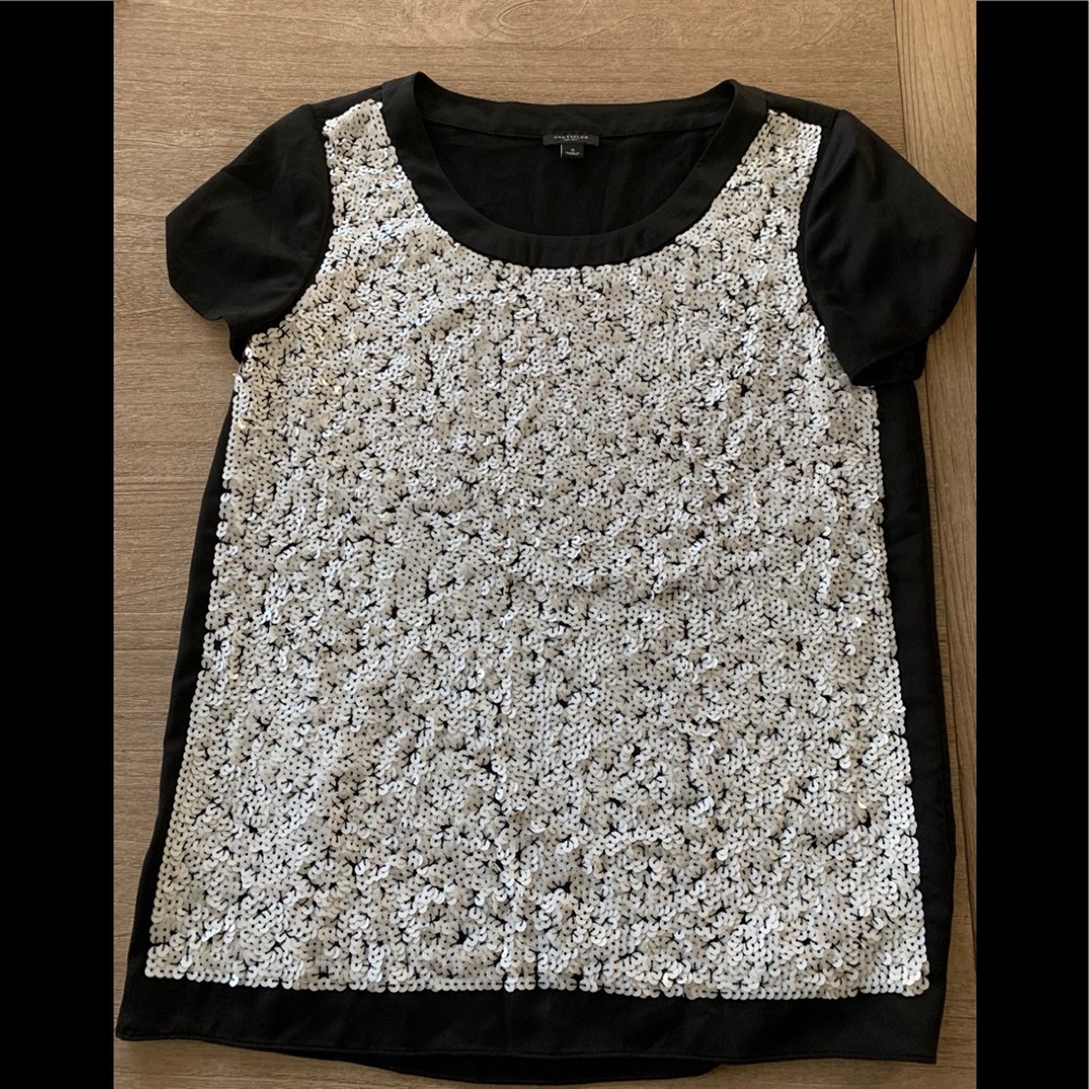 Ann Taylor Sequin Top